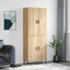 Skříň highboard dub sonoma 69,5 x 34 x 180 cm kompozitní dřevo 3195694