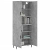 Skříň highboard betonově šedá 69,5x34x180 cm kompozitní dřevo 3195695