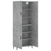 Skříň highboard betonově šedá 69,5x34x180 cm kompozitní dřevo 3195695