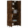 Skříň highboard kouřový dub 69,5 x 34 x 180 cm kompozitní dřevo 3195696