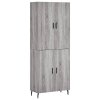 Skříň highboard šedá sonoma 69,5 x 34 x 180 cm kompozitní dřevo 3195697