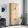 Skříň highboard dub sonoma 69,5 x 34 x 180 cm kompozitní dřevo 3195702