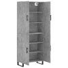 Skříň highboard betonově šedá 69,5x34x180 cm kompozitní dřevo 3195703