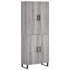 Skříň highboard šedá sonoma 69,5 x 34 x 180 cm kompozitní dřevo 3195705