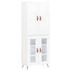 Skříň highboard bílá 69,5 x 34 x 180 cm kompozitní dřevo 3195707