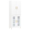 Skříň highboard bílá 69,5 x 34 x 180 cm kompozitní dřevo 3195723