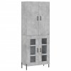 Skříň highboard betonově šedá 69,5x34x180 cm kompozitní dřevo 3195743