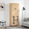 Skříň highboard dub sonoma 69,5 x 34 x 180 cm kompozitní dřevo 3195750