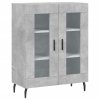 Skříň highboard betonově šedá 69,5x34x180 cm kompozitní dřevo 3195751