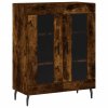 Skříň highboard kouřový dub 69,5 x 34 x 180 cm kompozitní dřevo 3195752