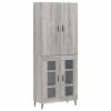 Skříň highboard šedá sonoma 69,5 x 34 x 180 cm kompozitní dřevo 3195753