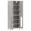 Skříň highboard šedá sonoma 69,5 x 34 x 180 cm kompozitní dřevo 3195753
