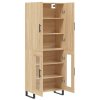 Skříň highboard dub sonoma 69,5 x 34 x 180 cm kompozitní dřevo 3195758