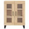 Skříň highboard dub sonoma 69,5 x 34 x 180 cm kompozitní dřevo 3195758