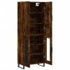 Skříň highboard kouřový dub 69,5 x 34 x 180 cm kompozitní dřevo 3195760