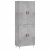Skříň highboard betonově šedá 69,5x34x180 cm kompozitní dřevo 3195767