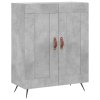 Skříň highboard betonově šedá 69,5x34x180 cm kompozitní dřevo 3195767