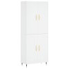 Skříň highboard bílá 69,5 x 34 x 180 cm kompozitní dřevo 3195771