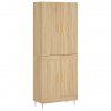 Skříň highboard dub sonoma 69,5 x 34 x 180 cm kompozitní dřevo 3195782