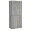 Skříň highboard šedá sonoma 69,5 x 34 x 180 cm kompozitní dřevo 3195785