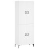 Skříň highboard bílá 69,5 x 34 x 180 cm kompozitní dřevo 3195787