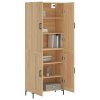 Skříň highboard dub sonoma 69,5 x 34 x 180 cm kompozitní dřevo 3195790
