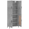 Skříň highboard betonově šedá 69,5x34x180 cm kompozitní dřevo 3195791
