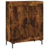 Skříň highboard kouřový dub 69,5 x 34 x 180 cm kompozitní dřevo 3195792