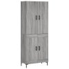 Skříň highboard šedá sonoma 69,5 x 34 x 180 cm kompozitní dřevo 3195793