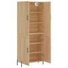Skříň highboard dub sonoma 69,5 x 34 x 180 cm kompozitní dřevo 3195798