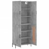Skříň highboard betonově šedá 69,5x34x180 cm kompozitní dřevo 3195799