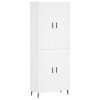 Skříň highboard bílá 69,5 x 34 x 180 cm kompozitní dřevo 3195803