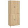 Skříň highboard dub sonoma 69,5 x 34 x 180 cm kompozitní dřevo 3195806