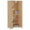 Skříň highboard dub sonoma 69,5 x 34 x 180 cm kompozitní dřevo 3195806