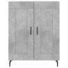 Skříň highboard betonově šedá 69,5x34x180 cm kompozitní dřevo 3195807