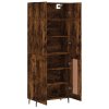 Skříň highboard kouřový dub 69,5 x 34 x 180 cm kompozitní dřevo 3195808