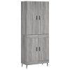 Skříň highboard šedá sonoma 69,5 x 34 x 180 cm kompozitní dřevo 3195809