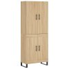 Skříň highboard dub sonoma 69,5 x 34 x 180 cm kompozitní dřevo 3195814