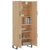 Skříň highboard dub sonoma 69,5 x 34 x 180 cm kompozitní dřevo 3195814
