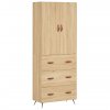 Skříň highboard dub sonoma 69,5 x 34 x 180 cm kompozitní dřevo 3195822