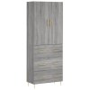 Skříň highboard šedá sonoma 69,5 x 34 x 180 cm kompozitní dřevo 3195841
