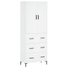 Skříň highboard bílá 69,5 x 34 x 180 cm kompozitní dřevo 3195843