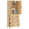 Skříň highboard dub sonoma 69,5 x 34 x 180 cm kompozitní dřevo 3195846