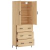 Skříň highboard dub sonoma 69,5 x 34 x 180 cm kompozitní dřevo 3195846