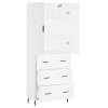 Skříň highboard bílá 69,5 x 34 x 180 cm kompozitní dřevo 3195859