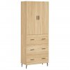 Skříň highboard dub sonoma 69,5 x 34 x 180 cm kompozitní dřevo 3195862