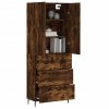 Skříň highboard kouřový dub 69,5 x 34 x 180 cm kompozitní dřevo 3195864