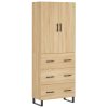 Skříň highboard dub sonoma 69,5 x 34 x 180 cm kompozitní dřevo 3195870