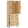 Skříň highboard dub sonoma 69,5 x 34 x 180 cm kompozitní dřevo 3195870