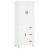 Skříň highboard bílá 69,5 x 34 x 180 cm kompozitní dřevo 3195875